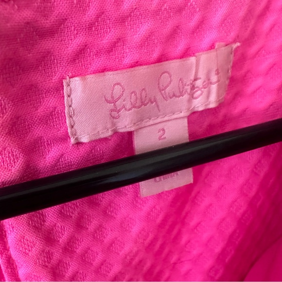 Lilly Pulitzer Gabby Shift Dress | Pop Pink Gold - Picture 7 of 11